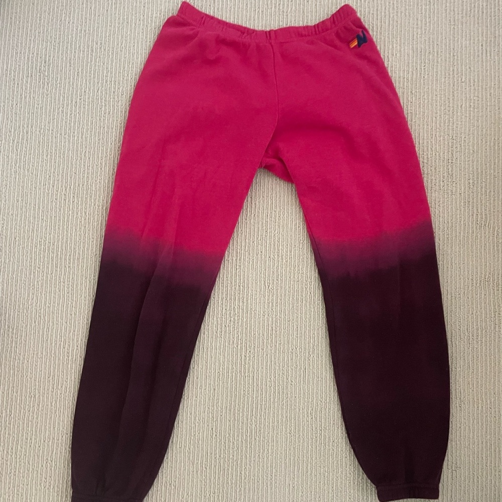 Aviator Nation Pink ombré sweatpants size L